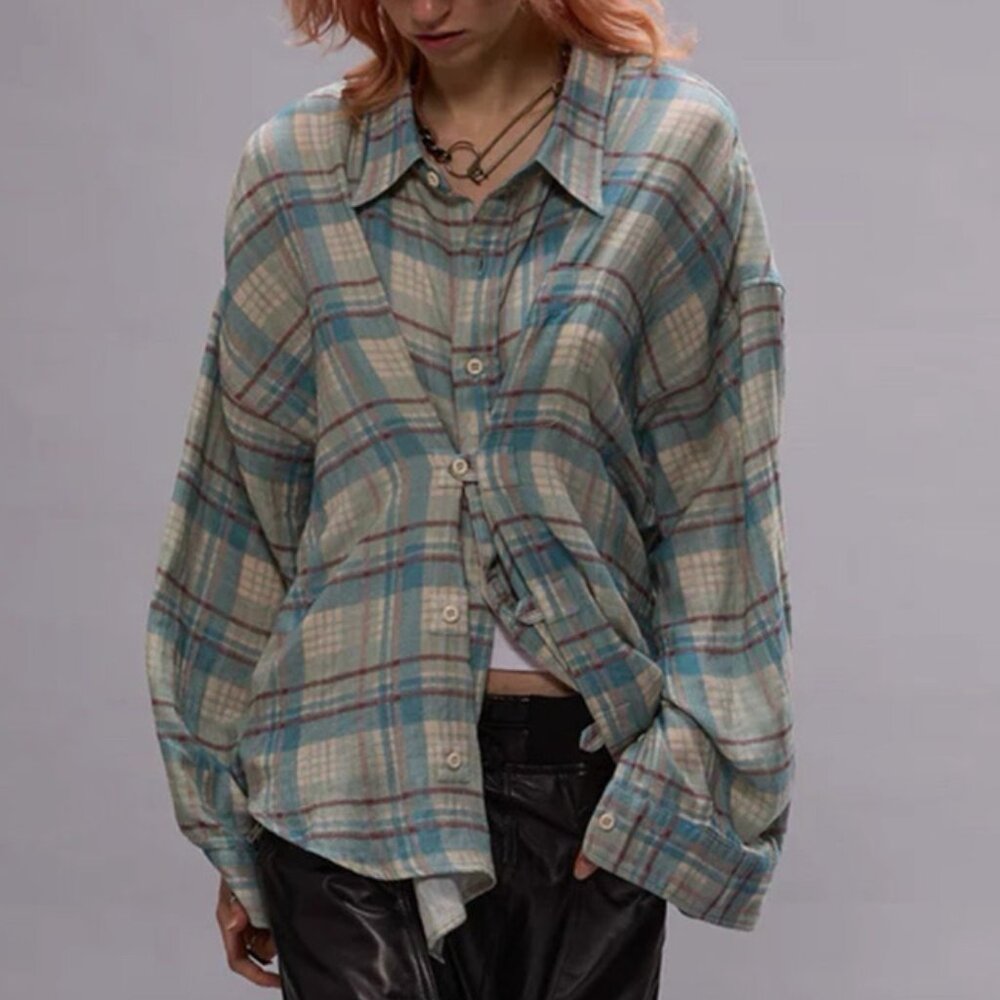 R13 Nwot Blue Double Front Shirt